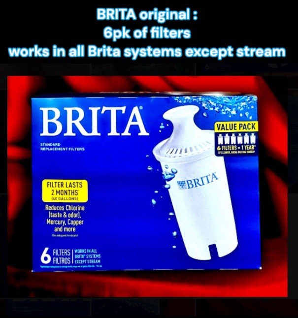 BRITA water Filter 6 Cup Pitcher W 1 Filter and 6 Extra Filters BUNDLE DEAL