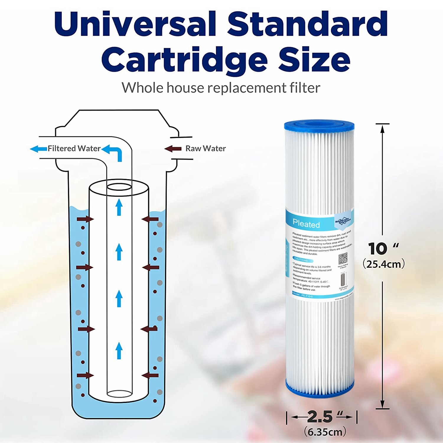 600 GPD RO Membrane Maple Syrup Reverse Osmosis Washable Pleated Filter Housing