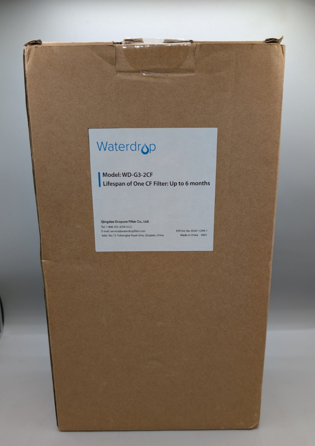 Waterdrop WD-G3-2CF Filter Replacement for WD-G3-W WD-G3P600 WD-G3P800-W 2 Pack
