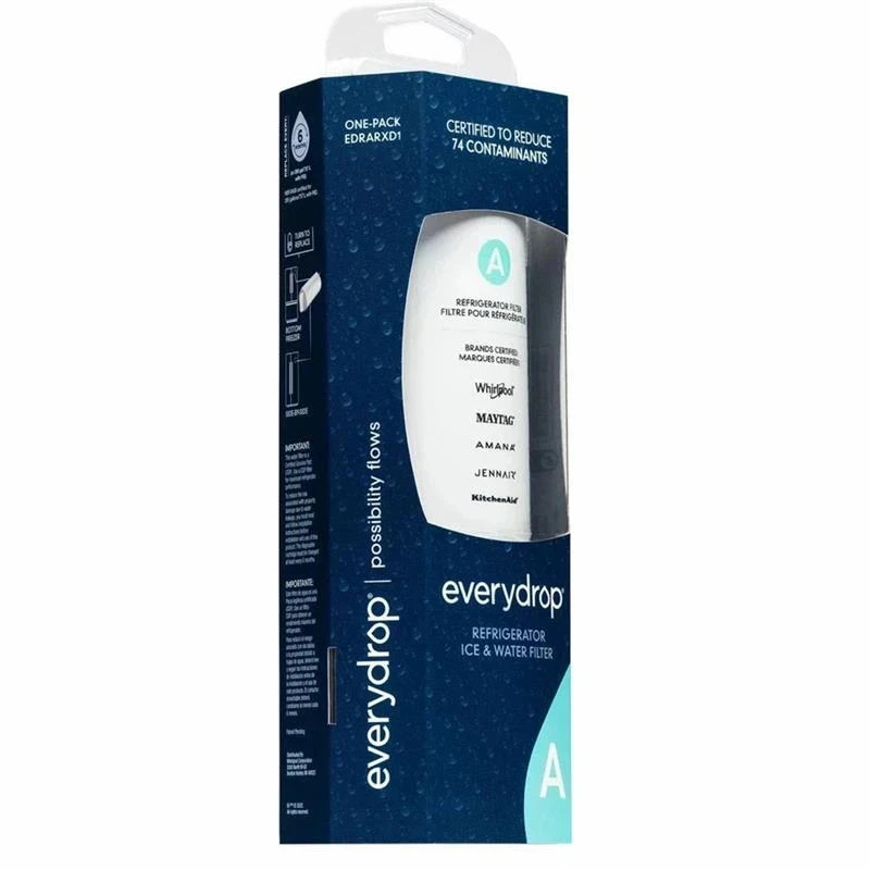 1 Pack EveryDrop by Whirlpool Refrigerator Water Filter A EDRARXD1 Genuine OEM