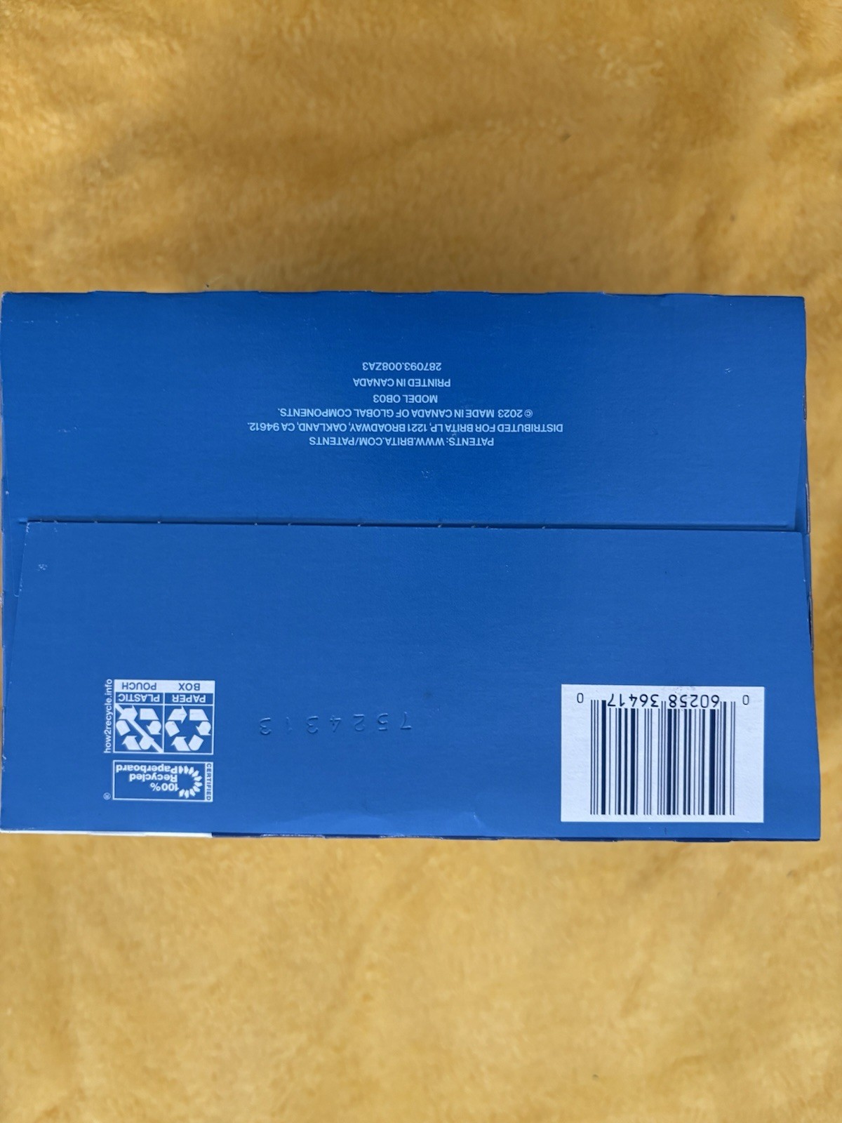 Brita Standard Replacement Filters 6 Pack Model 0B03 NEW IN BOX