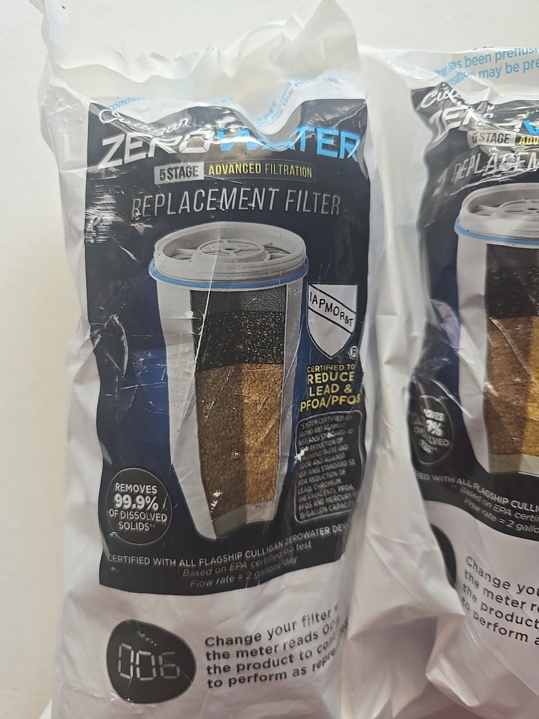 Culligan ZeroWater Replacement Filter For ZR-006 New 4Pack