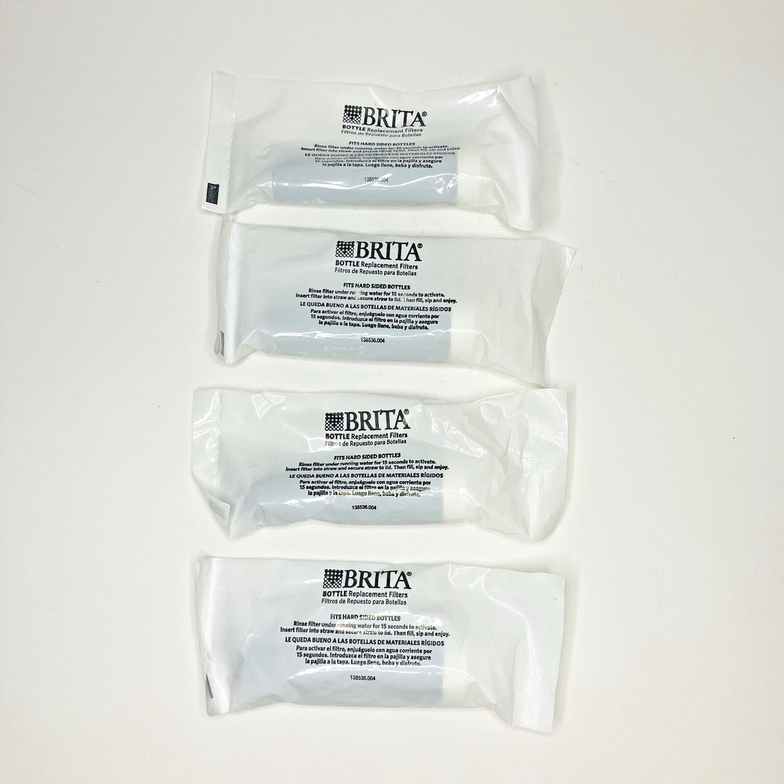 4 BRITA Bottle Replacement Filters Filters 1 Year Pack Individually NEW Sealed