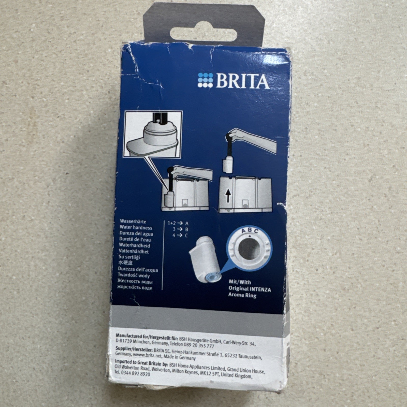 Brita Intenza Water Filter – Siemens Bosch Neff Gaggenau TZ70003 467873 Genuine
