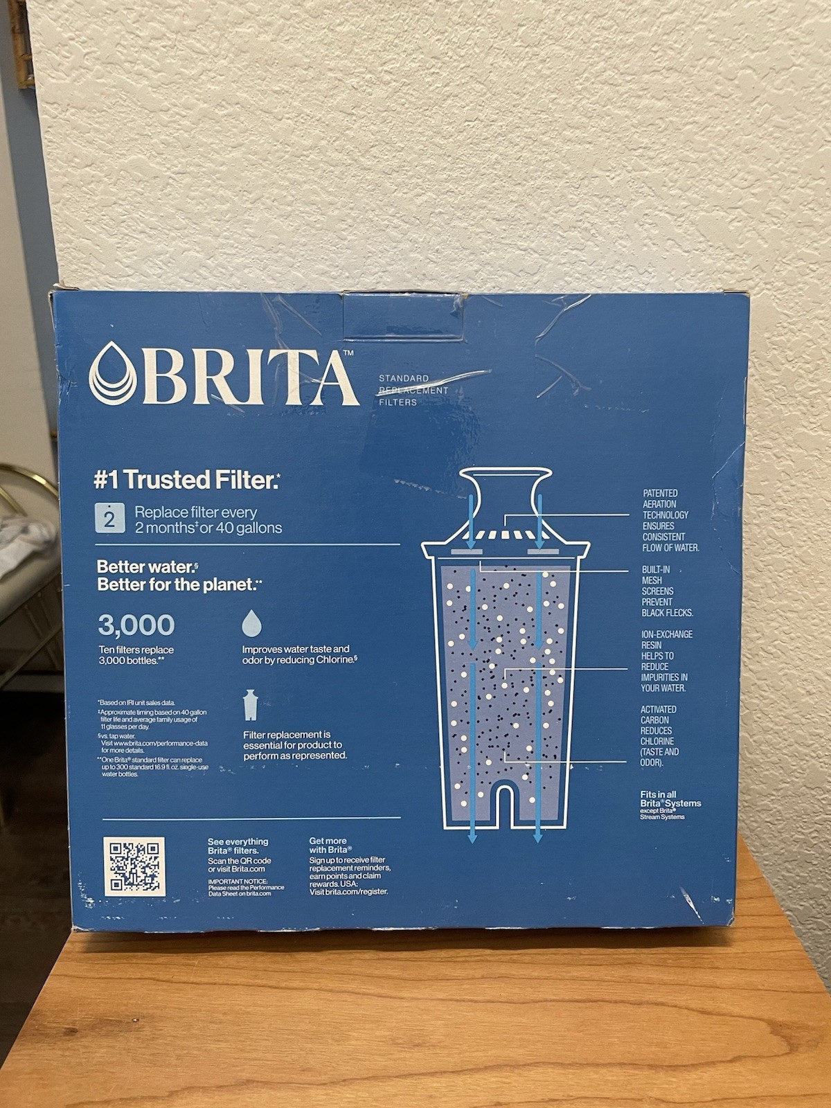 NEW Brita (OB06) Water Replacement Filters 10 Pack Factory Sealed Item # 987554