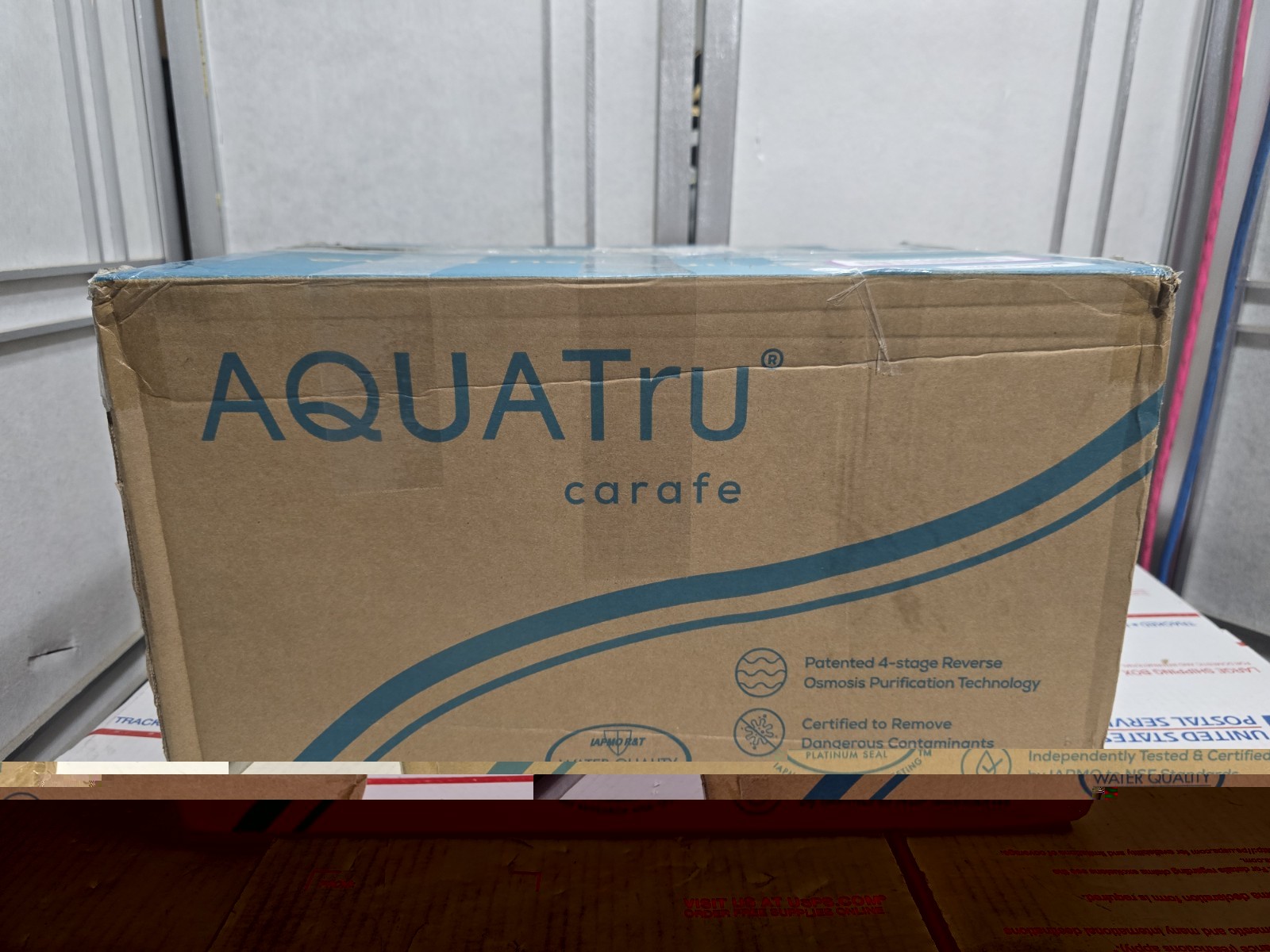 AQUATRU Carafe Countertop Reverse Osmosis Water Purifier with Filters V.Clean