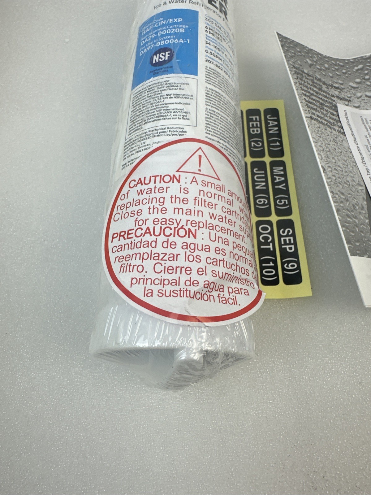 Samsung OEM DA29-00020B HAF-CIN/EXP Refrigerator Ice & Water Filter Brand New