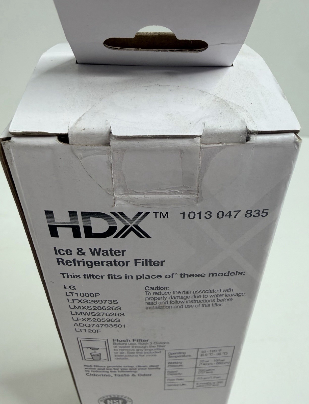 Refrigerator Water Filter, HDX Fits LG model LT1000P Open Box But Factory Sealed