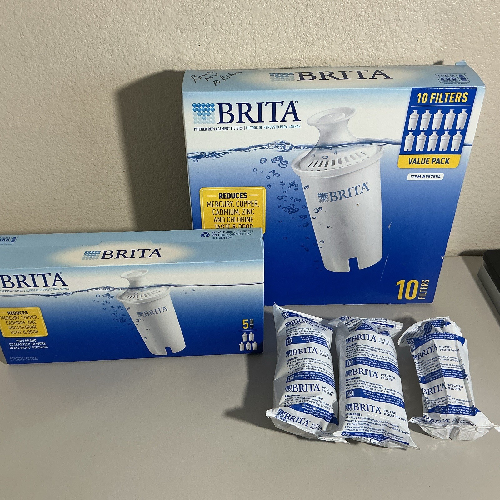 Brita 987554 Pitcher Replacement Filters – 18 Brand New Filters