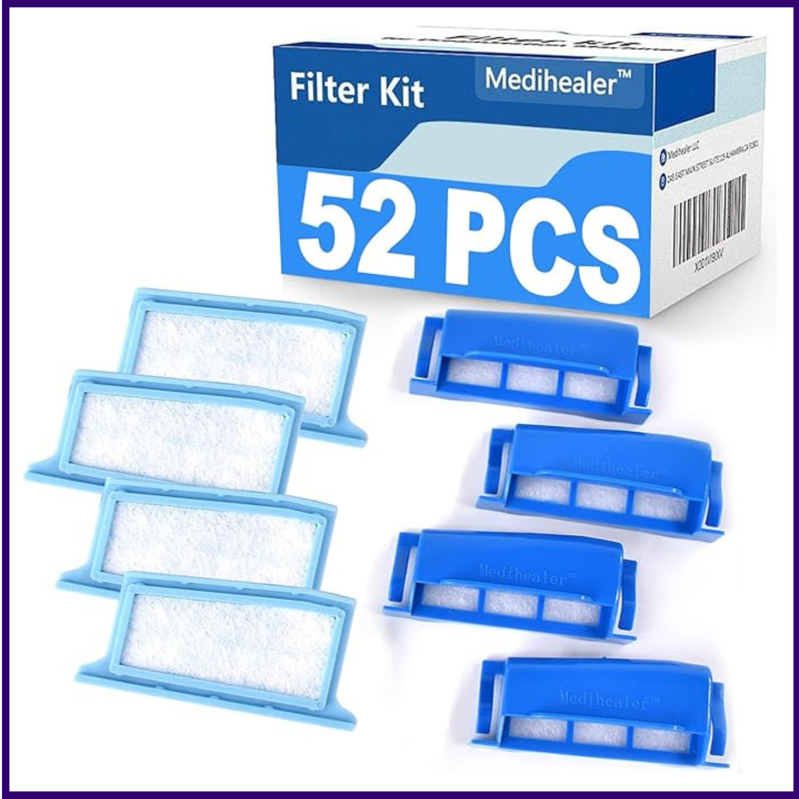 Medihealer Filters 52 Packs Compatible with Dreamstation:4 Assembled Filters