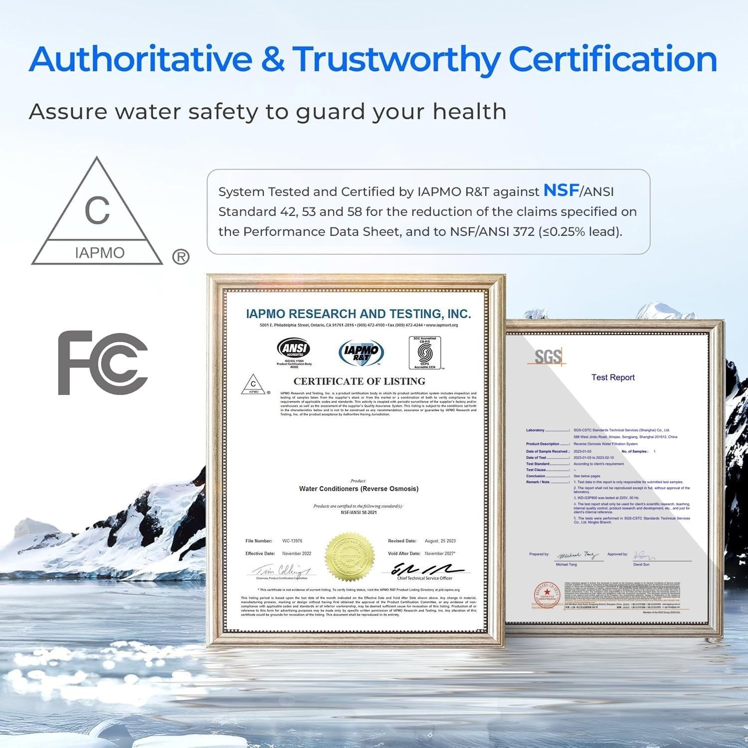 Waterdrop G3P600 Reverse Osmosis Water Filter, 600GPD,With RO&G3-N3CB&G3-N1CF
