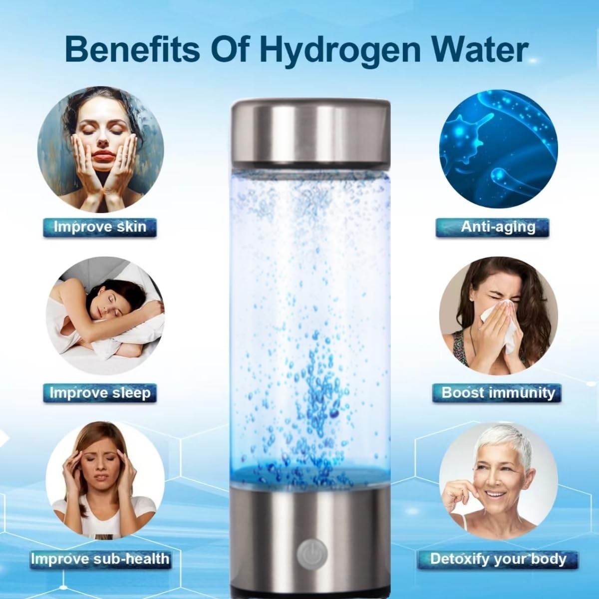 Portable Hydrogen Rich Water Cup NEW!! US SELLER!!