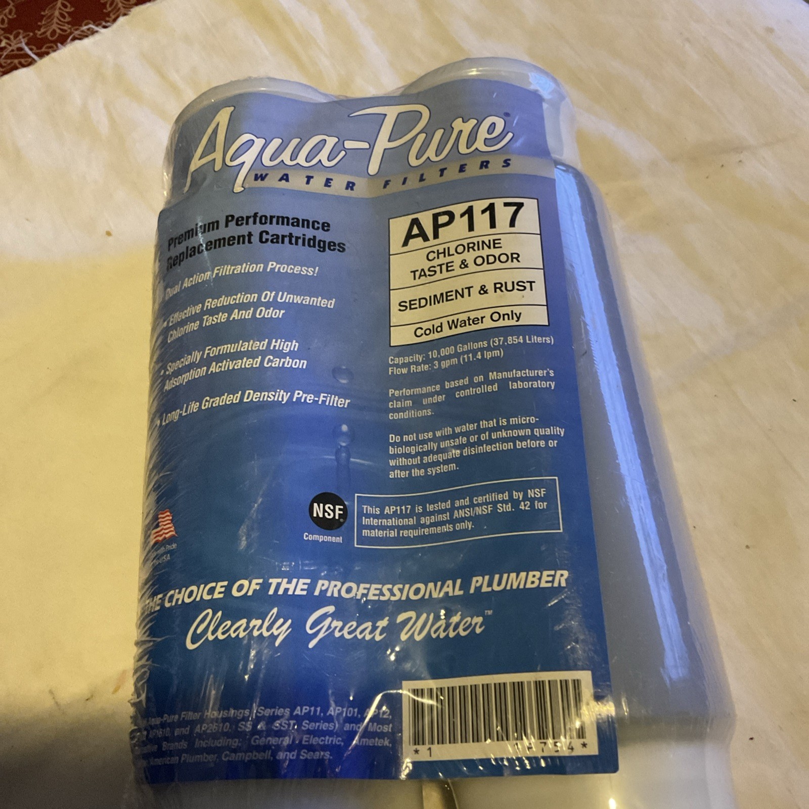 Aqua Pure AP117 2 Pack Whole House Water Filter cartridges Premium Performance