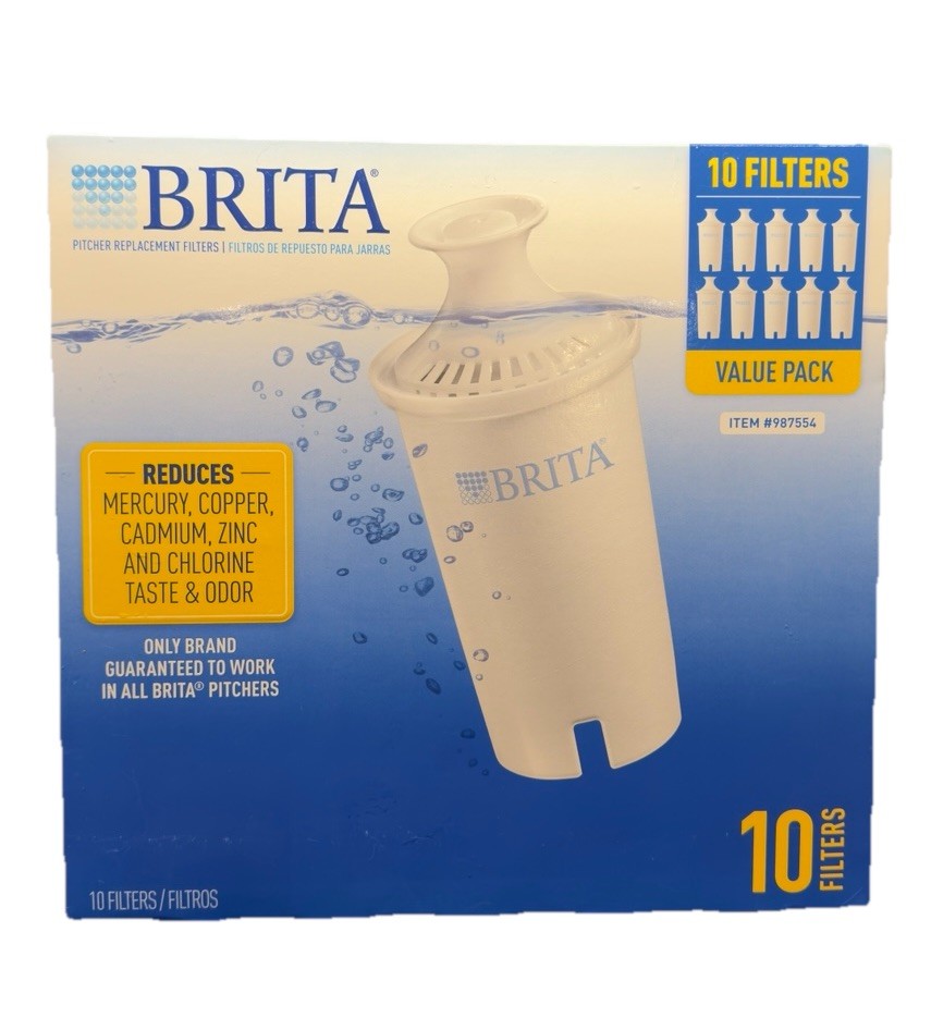 Brita 987554 Pitcher Replacement Filters 10 Pack Sealed Filters