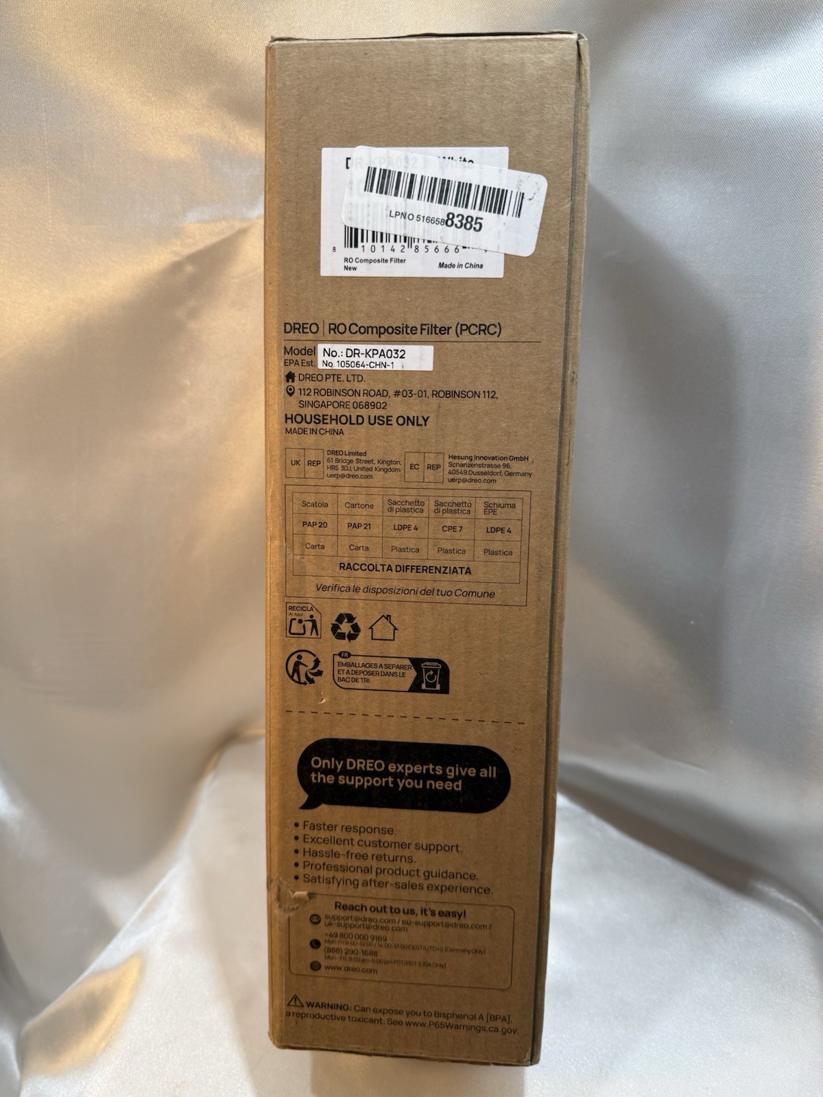 DREO 7-In-1 Reverse Osmosis Filter, Replacement for DREO RO Water Filter 112 & 1