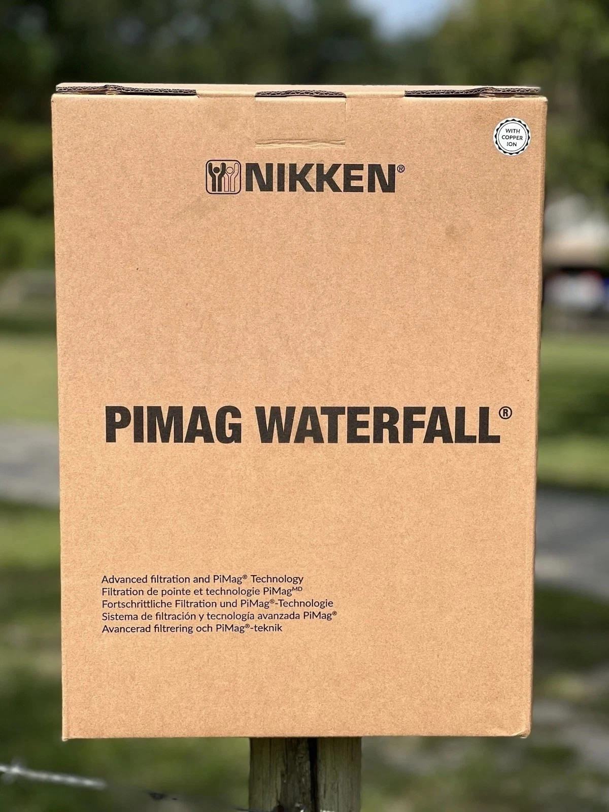 Nikken PiMag Waterfall Gravity Water Filter System Alkaline BPA Free #13681 New