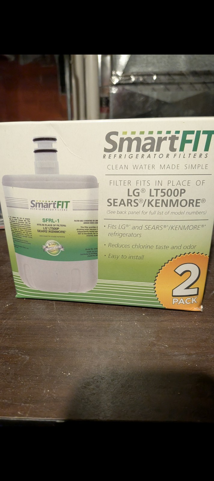 Smart fit Refrigerator Filter Compatible Kitchen Whirlpool 2 Pack USA Seller