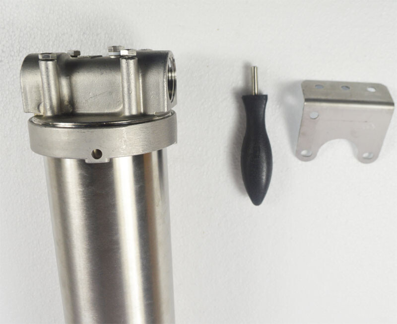 Stainless steel Filter Housing W/Bracket&Wrench pin for 20″ Cartridges 3/4″ NPT