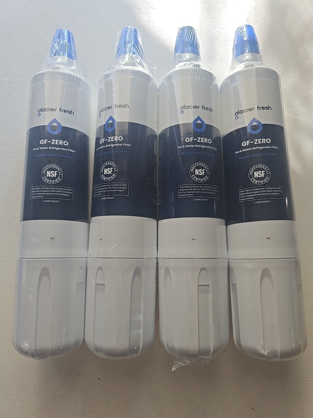 4 Glacier Fresh Water Filter Model # GF-ZERO Compat w/ Sub-Zero 4204490, 4290510