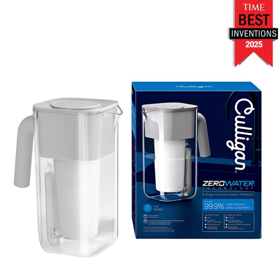 Culligan ZeroWater 7 Cup Water Filter Pitcher 5 Stage Filtration Jug BPA Free