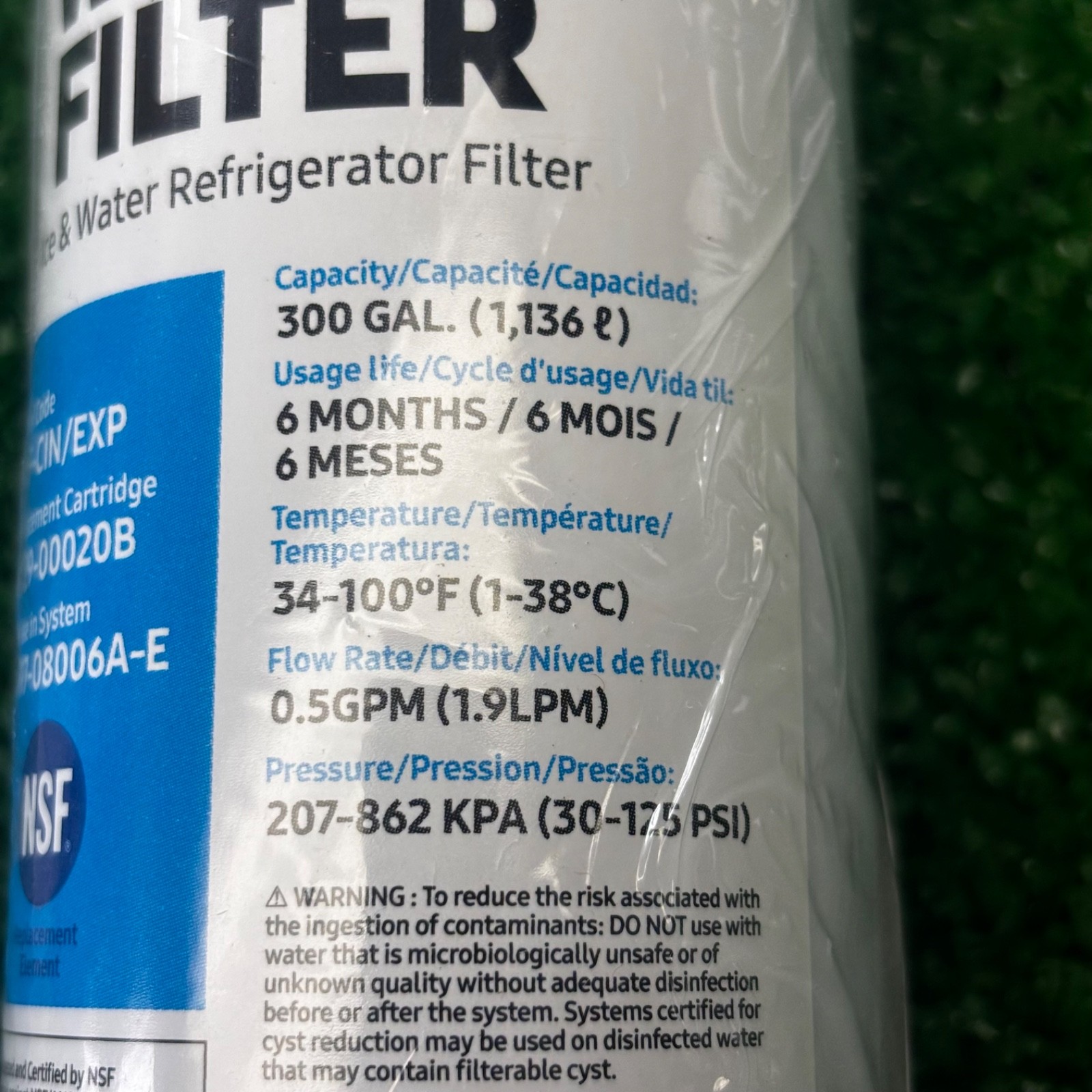 New Samsung Genuine DA29-00020B HAF-CIN/EXP Fridge Ice & Water Filter FREE SHIP
