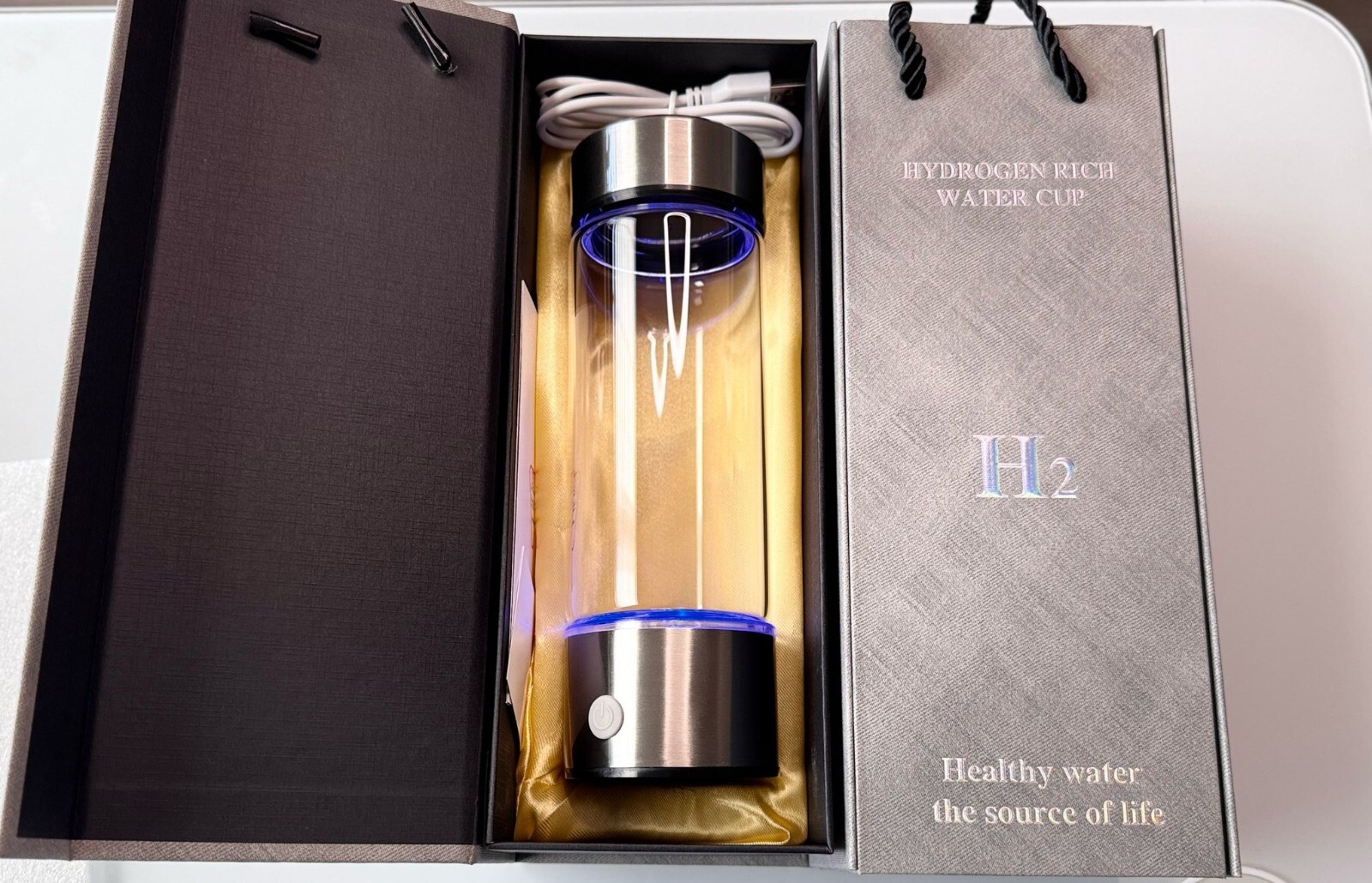 Hydrogen Water Bottle 2024 Upgrated Hydrogen Water Generator Portable Recharg…