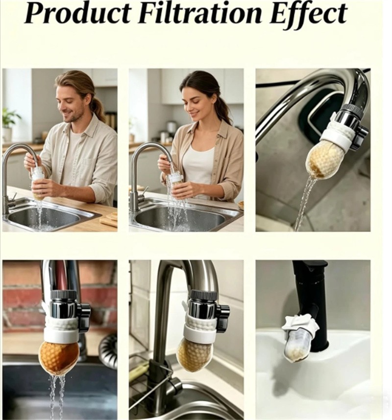 50~250Pcs Faucet Filter Cotton Bags,Anti-Splash Water,Remove Limescale Sand Rust