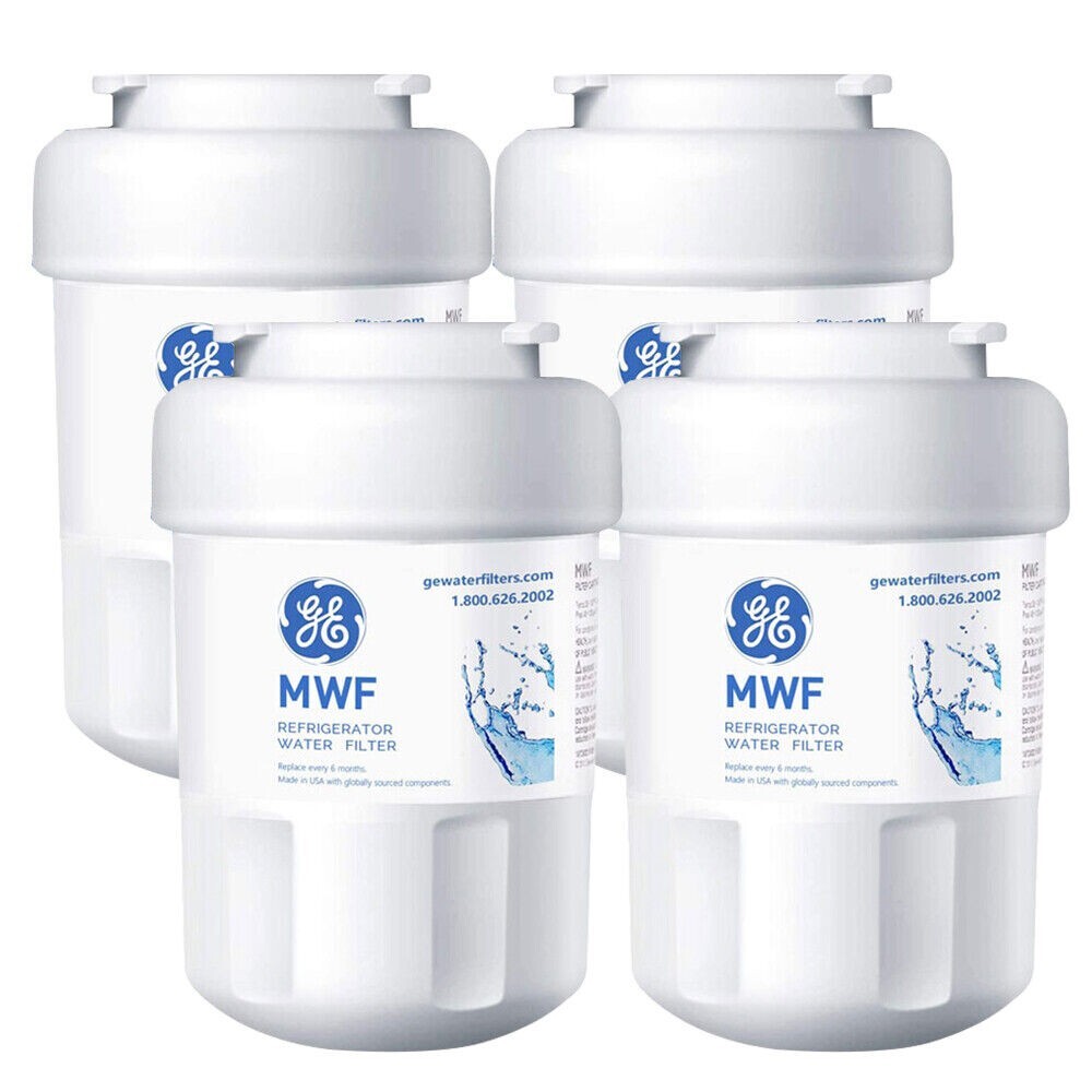 4 pcs New Genuine for GE MWF MWFP GWF 46-9991 Smartwater Fridge Water Filter