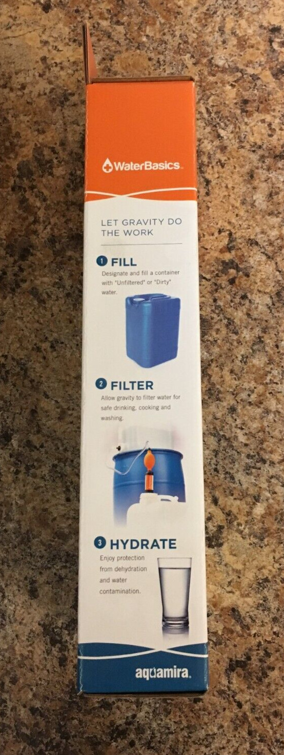 Aquamira WaterBasics 67251 Gravity Flow Filter Kit