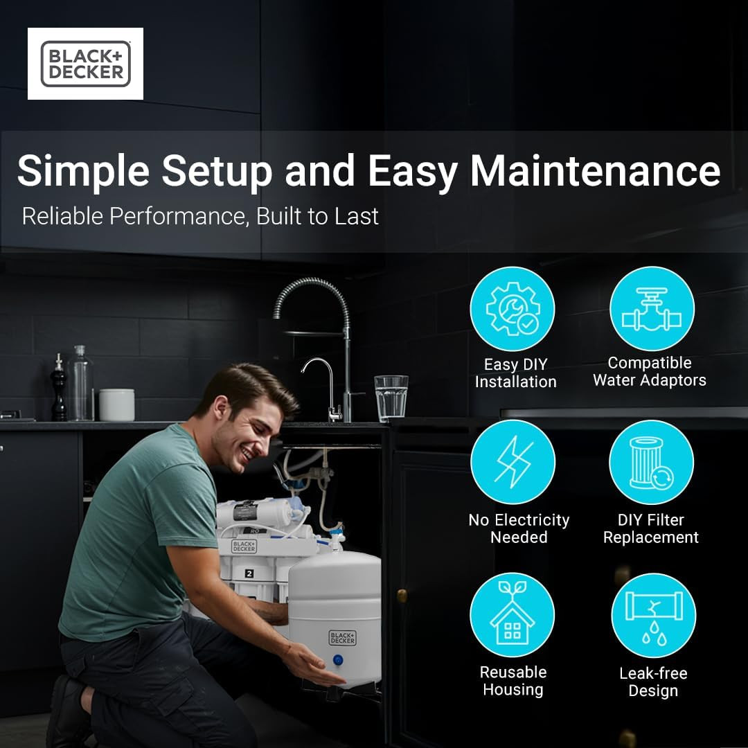 Alkaline 6-Stage RO Water Filter – Reduces PFAS, NSF/ANSI 58 Certified