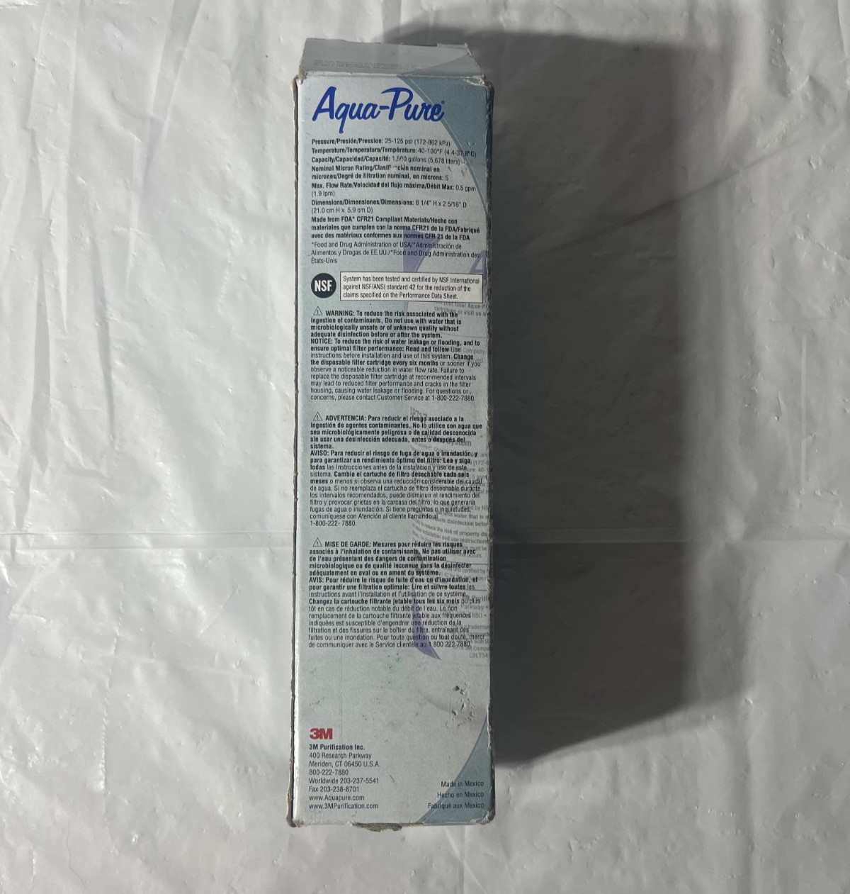 Aqua-Pure AP717 In-Line Water Filter, Chlorine, Sediment Removal, 1,500 gal