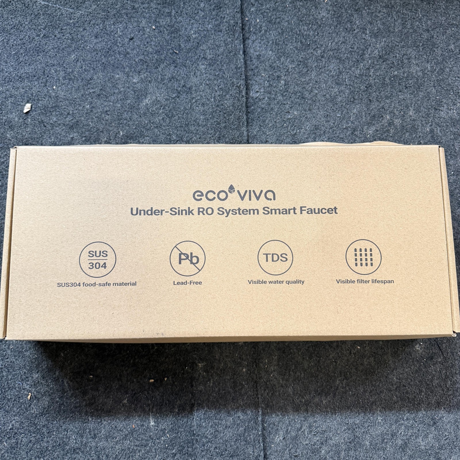 Ecoviva 1000GPD UnderSink Reverse Osmosis RO System, Modern, NSF/ANSI 58 61