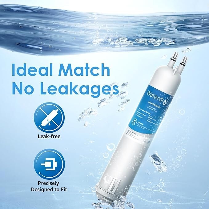 Waterdrop Refrigerator Filter, Replacement for Kenmore® 46-9083, 46-9030, 4 Pack