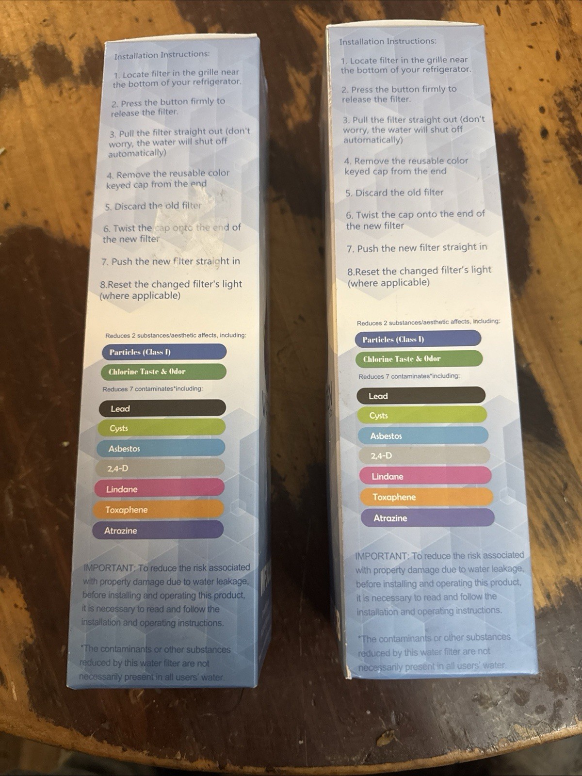 NIB – 2 Pack Waten H20 Replacement Water Filter WF3CB – Frigidaire / Kenmore