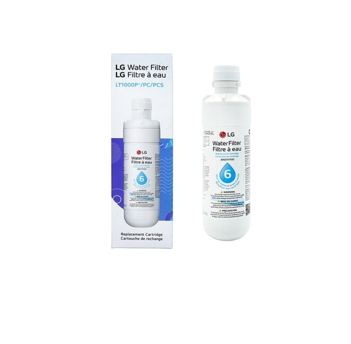 200 Gallon Capacity Refrigerator Water Filter Replacement ADQ74793501 White