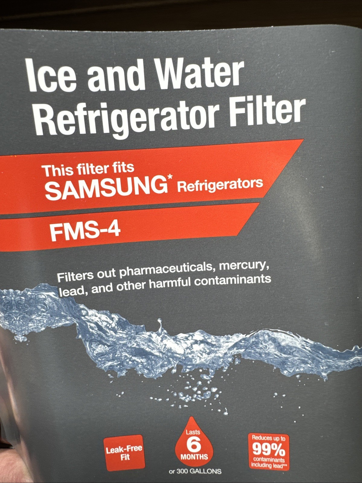 HDX FMS-4 Premium Refrigerator Water Filter Replacement Fits Samsung HAF-QIN/EXP