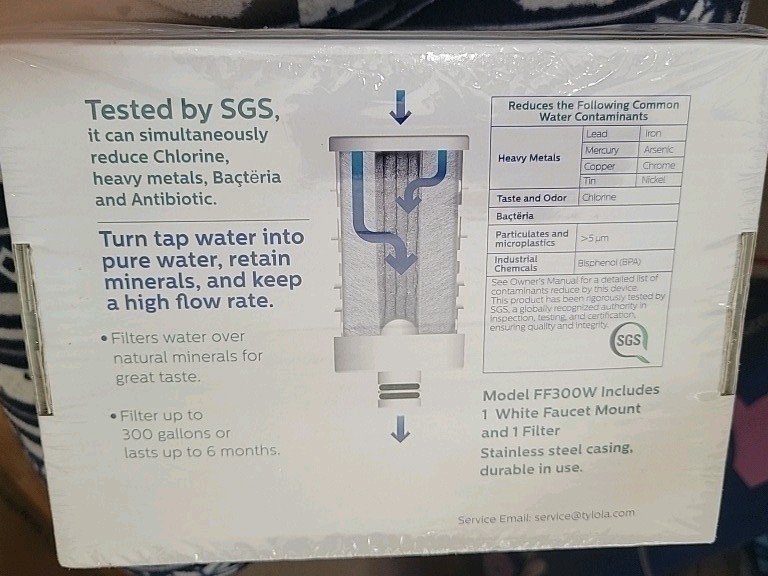 Tylola get zero Faucet Water Filter – Rapid Flow 300 Gallons Filtration System