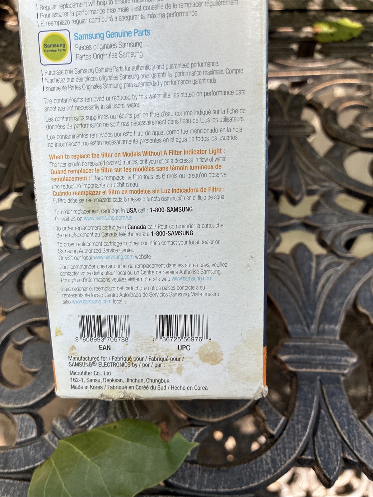 Genuine OEM Samsung HAF-CIN/EXP Refrigerator Water Filter DA29-00020B