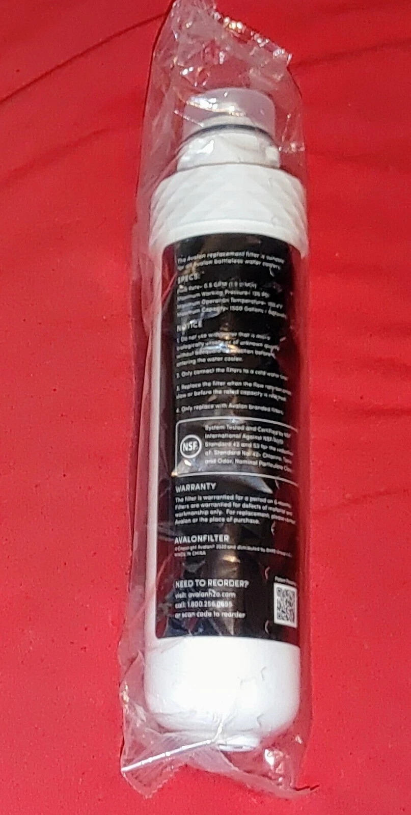 Avalon Stage 2 Carbon Block 1500 Gallon Replacement Filter Single *NEW*