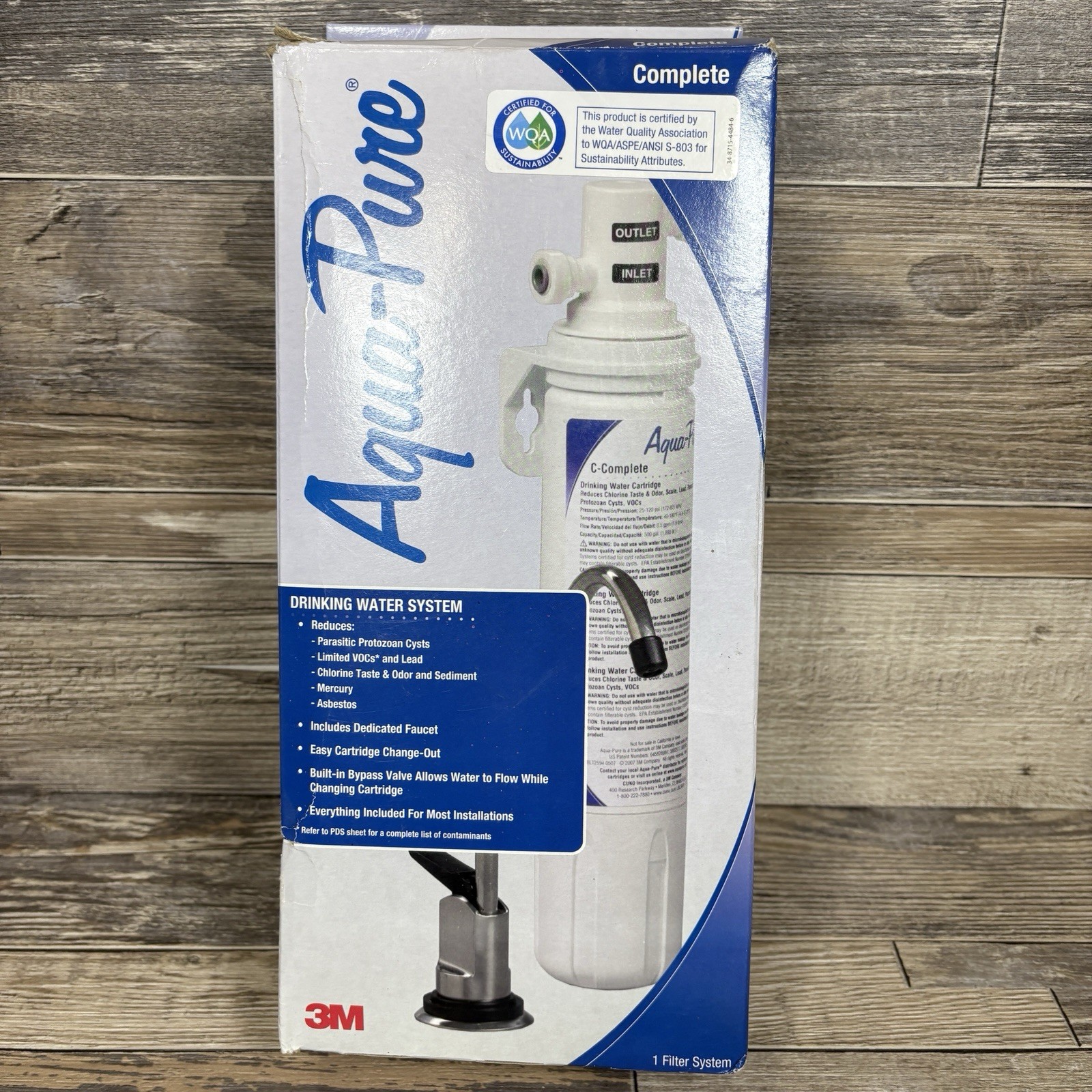 3M Aqua-Pure Drinking Water System. 1/4 in,0.5 Gpm 34-8715-4484-6. H3