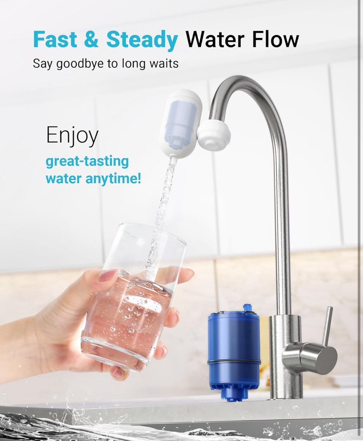 3 Pk.AQUA CREST Faucet Filter Replacement for All PUR®Plus, NSF 42 Certified-New