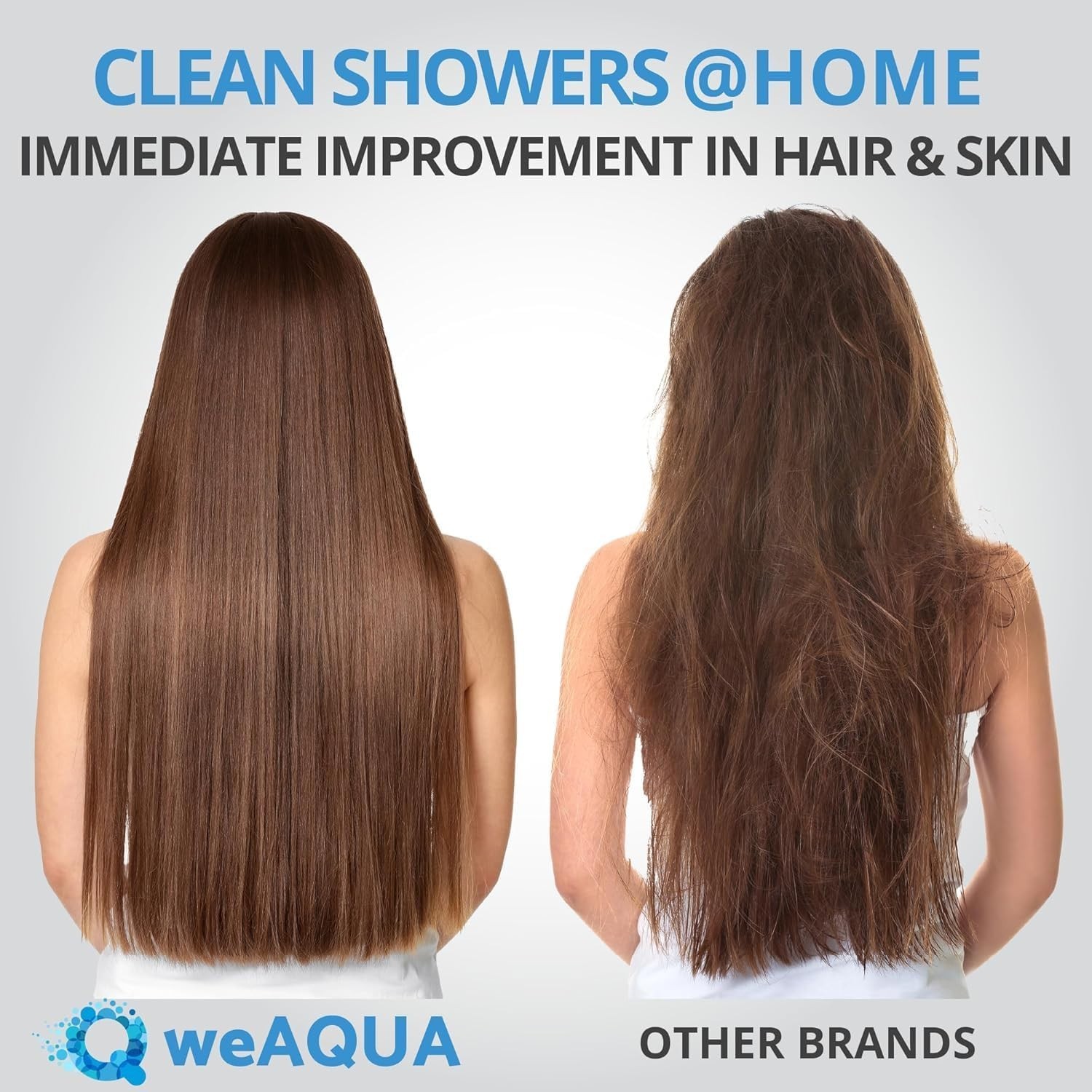 weAQUA Heavy Duty NO BS Shower Filter – 99% Removal for Hard Water, Chlorine