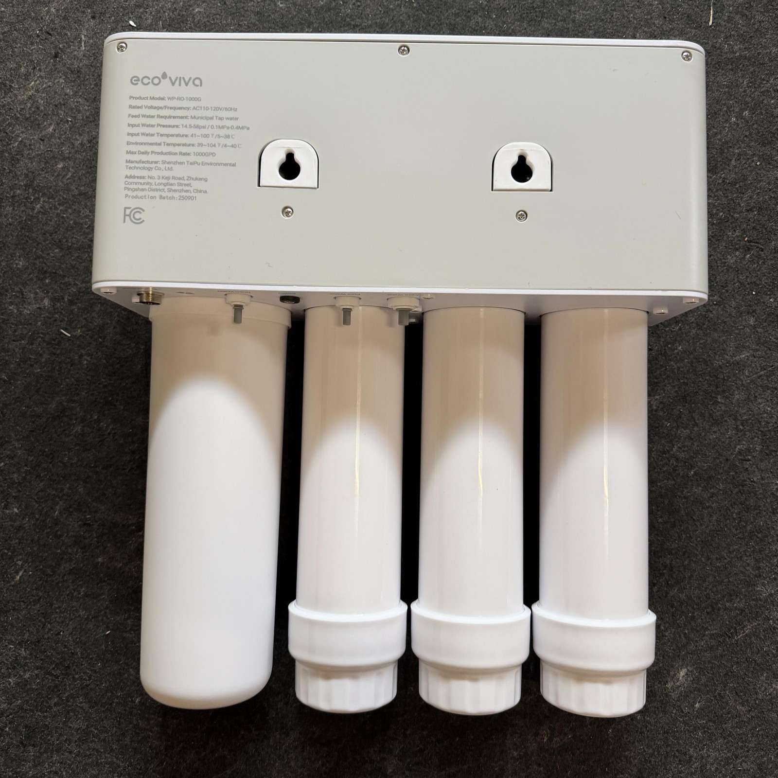 Ecoviva 1000GPD UnderSink Reverse Osmosis RO System, Modern, NSF/ANSI 58 61