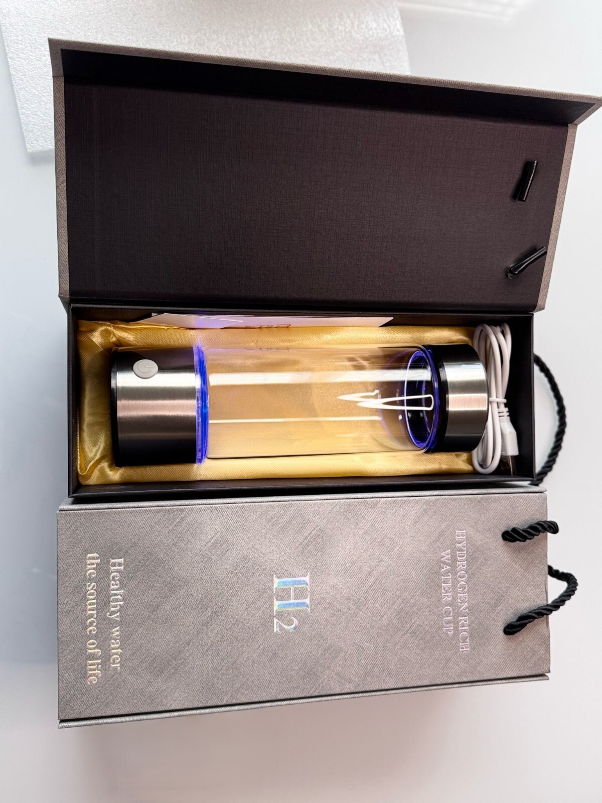 Hydrogen Water Bottle 2024 Upgrated Hydrogen Water Generator Portable Recharg…