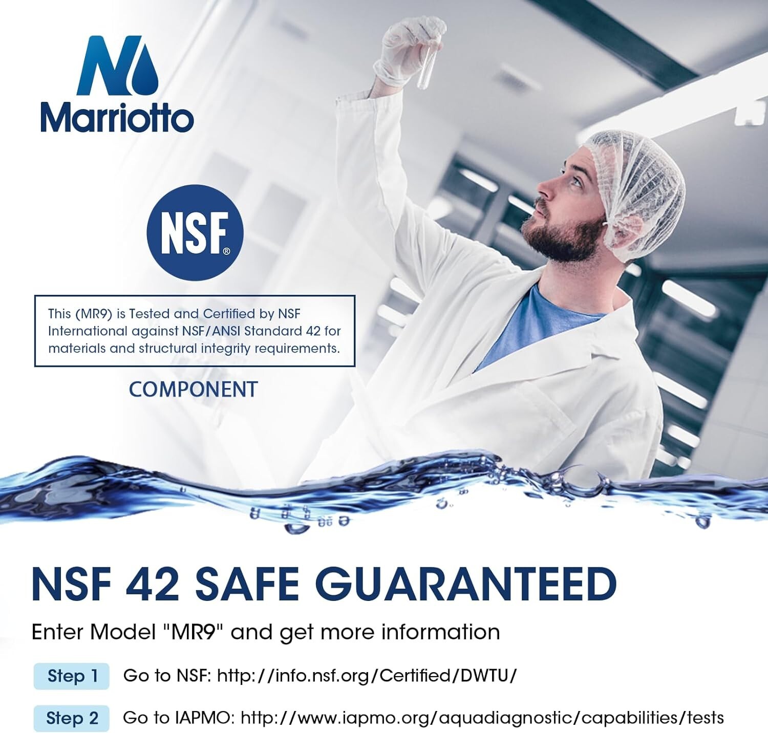 MARRIOTTO XWF Water Filter, Replacement for GE XWF, XWF Genuine Ge Refrigerator