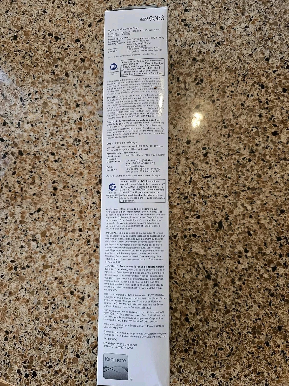 Kenmore 46-9083 9083 9020 Refrigerator Replacement Water Filter Cartridge SEALED