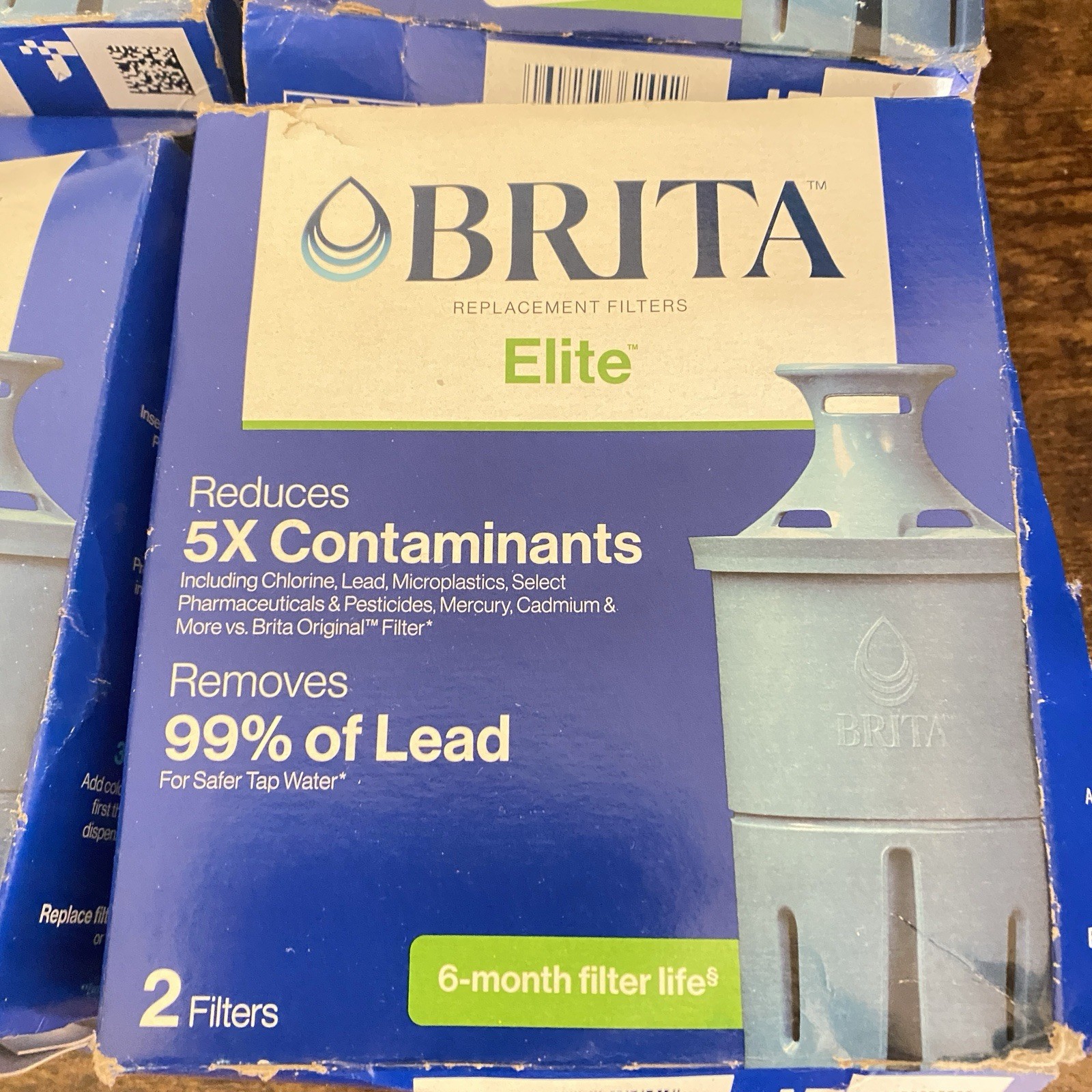 4x 2-Packs Brita Elite Replacement 8 Filters for Brita Pitchers & Dispensers