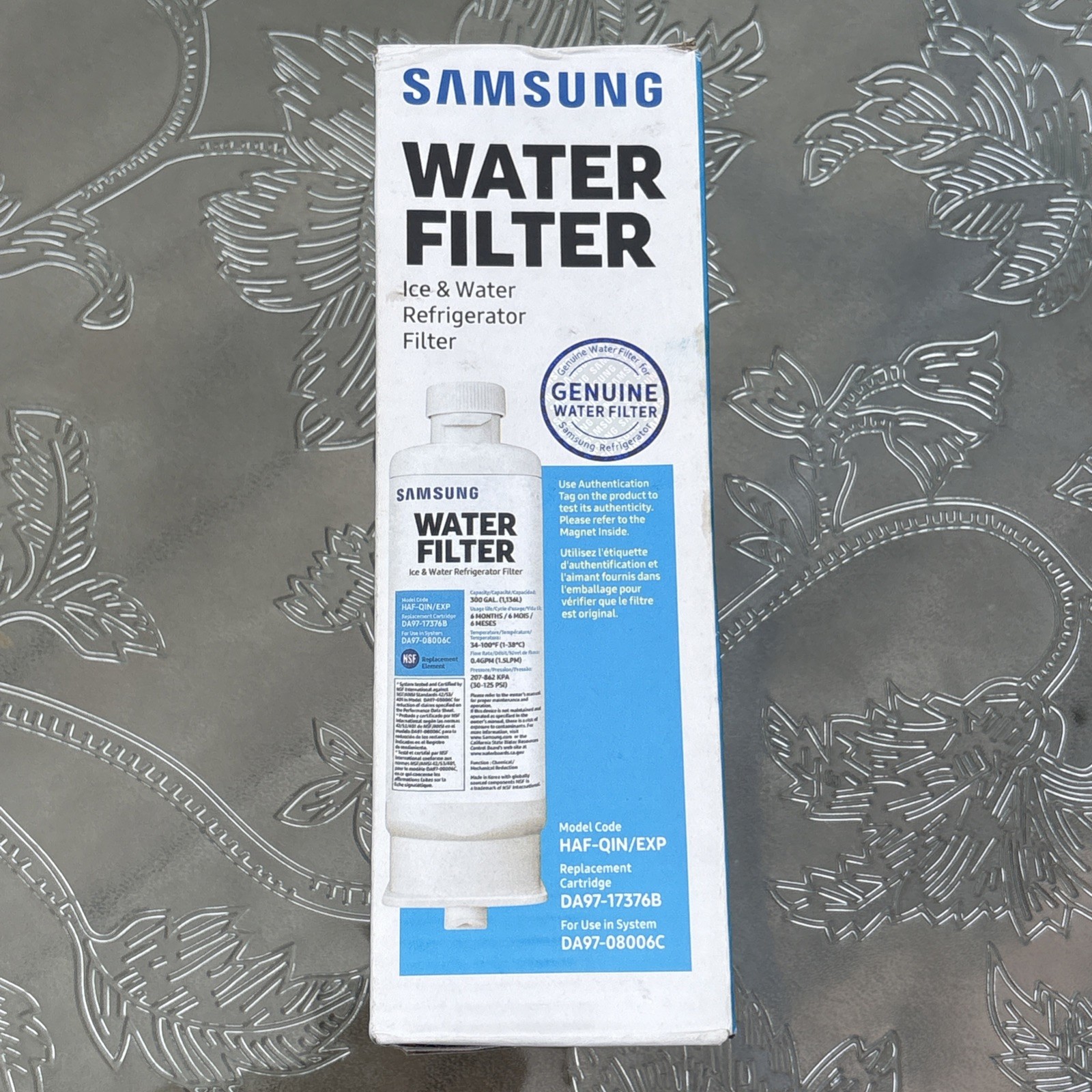 Samsung HAF-QIN/EXP Genuine Refrigerator Water Filter Reduces 99% of Harmful Con