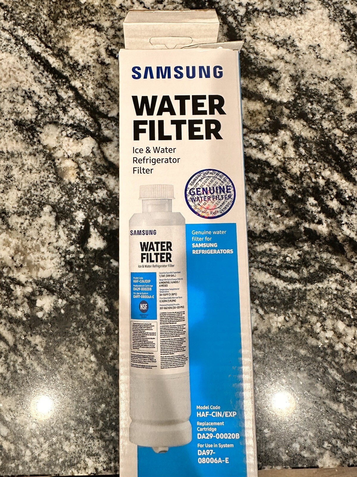 1/2/3/4 PACK Samsung DA29-00020B HAF-CIN/EXP Refrigerator Water Filter NewSealed