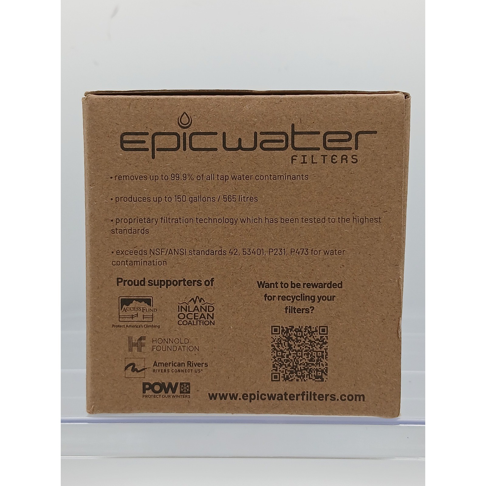 Epic Water Filter Replacement Filter For all Epic Pure Water Pitchers Dispensers